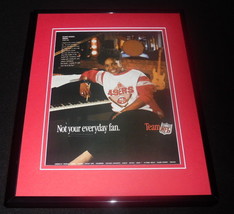 Gladys Knight 1990 Team NFL Framed 11x14 ORIGINAL Advertisement  - $34.64