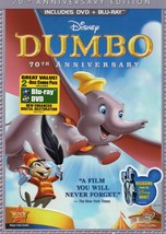 DUMBO (blu-ray+dvd) *NEW* step right up &amp; see the remarkable elephant that flies - £14.15 GBP