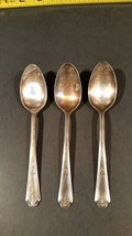 3 Antique Silverplate spoons - Oneida Community Duro Plate – 1922 Beverly  - $15.00