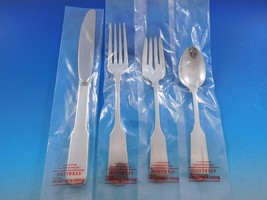 Old English Tipt by Gorham Sterling Silver Flatware Set Service 24pc Place New - £1,384.88 GBP