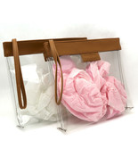 Tuscan Soul 2 Pieces Crystal Clear Cosmetics &amp; Makeup Travel Bag with Zi... - $13.43 CAD
