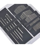 55 Pieces Stainless Steel Big Eye Hand Sewing Needles Set With Different... - $11.99