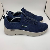 Skechers Go Walk Mens Blue Loafer Slip On Shoes 216484 Size 11.5 M Air C... - £31.19 GBP