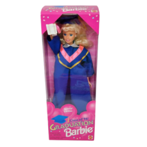 Vintage 1996 Mattel Blonde Class Graduation Barbie Doll # 15003 In Original Box - £18.68 GBP