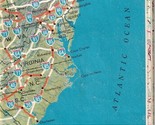 Vintage 1963 Conoco Pocket Touraide Travel Guide Map - £11.33 GBP