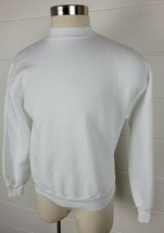 Vintage Jerzees Blank Sweatshirt White Size 50/50 Blend USA L  - £13.88 GBP