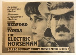 Electric Horseman TV guide Print Ad Robert Redford Jane Fonda Tpa3 - £4.42 GBP