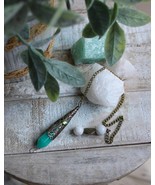 Amazonite Pendulum with White Agate Beads ~ Hope Stone ~ - $39.51 CAD