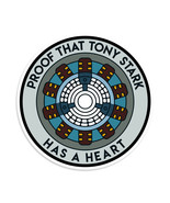 Proof That Tony Stark Has A Heart Iron Man Vinyl Sticker - £2.17 GBP