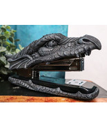 Faux Stone Legendary Fire Dragon Head Stapler Office Desktop Accessory D... - $475.79 MXN