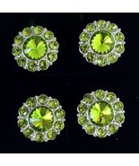 Magnetic Horse Show Number Pins Lime Rondelle Set of 4 NEW - $34.28 CAD
