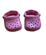 Pink Clogs Doll Clothes Sandals Fits American Girl 18” Dolls - £5.17 GBP