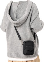 Mini Crossbody Bag Small Shoulder Bag For Women,Girls Mini Messenger (Black) - £10.08 GBP