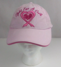 Fight For A Cure Breast Cancer Awareness Embroidered Adjustable Baseball Cap - £6.23 GBP