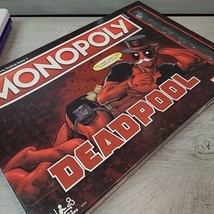 Monopoly Marvel Deadpool Edition Hasbro Board Game Preowned COMPLETE  - $14.75