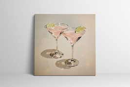 Martini Art, Trendy Cocktail Painting Art Poster, Bar Cart Decor, Kitchen Art - £16.67 GBP+