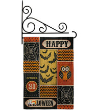 Halloween Happy Burlap - Impressions Decorative Metal Fansy Wall Bracket Garden  - £26.93 GBP