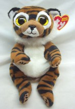 TY 2022 Beanie Bellies SOFT CLAWDIA THE TIGER 6&quot; Plush Stuffed Animal NEW - $14.85