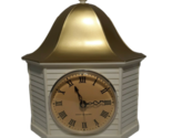 Vintage General Electric Clock, White House Building with Gold Roof  - $24.25