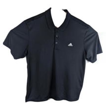 Mens Black Golf Polo Adidas Large Black - £15.64 GBP