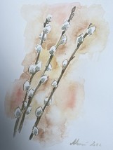 „Young Willow” watercolor on paper - $25.00