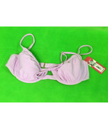 Junior’s Shirred Underwire Bikini Top Lavender M - $12.99