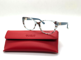 NEW Authentic GUESS GU2908 092 BLUE SPOTTED HAVANA 51-17-140MM  Eyeglass... - $38.77