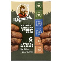 Dr Doctor Squatch Bar Soap For Men Pine Tar Men&#39;s Natural Sasquatch Saver 6 Pack - £39.32 GBP