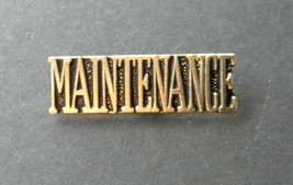 MAINTENANCE ENGINEER NAME TAB SCRIPT LAPEL PIN BADGE 1 INCH - $5.64