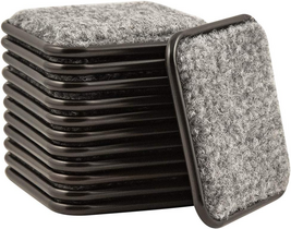 2 1/2&quot; Square Reusable Carpet Bottom Furniture Caster Cups to Protect Ha... - $15.09