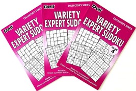 Brand NEW Lot of 3 Dell Variety Expert Extreme SUDOKU Collector Series - £13.23 GBP
