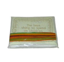 Vintage Jiffy Stitchery Needlepoint Time With Our Child #632 Size 5&quot;x7&quot; Sealed - £7.76 GBP