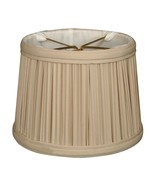 Royal Designs, Inc. Gather Pleat Chandelier Drum Shade CS-214BG, White, ... - $17.77