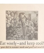 1925 Cream Of Wheat Eat Wisely Keep Cool Advertisement Cereal Pudding HM2E - $551.55 MXN