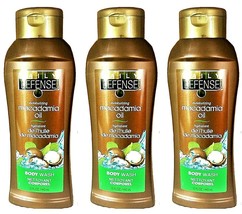 LOT 3 Macadamia Oil Body Wash by Daily Defense Moisturizes Cruelty Free ... - $44.54