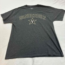 Vanderbilt University Commodores Champion T-Shirt Gray Graphic Print Medium - $14.85