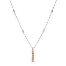 Pink Diamond - Necklace &amp; Pendant 1.02ct Natural Fancy Pink Diamonds 18K Gold - £3,175.24 GBP