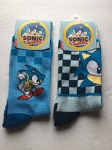 NEW Classic Sonic The Hedgehog Unisex Blue Crew Socks Size 10-13 - $11.66