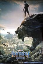 Black Panther French Double Sided Movie Poster - $64.99