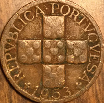 1953 Portugal 20 Centavos Coin - £1.48 GBP