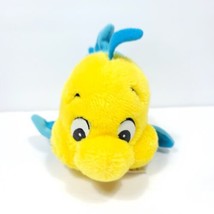 Disney Flounder Plush Ariel The Little Mermaid 8&quot; Long Yellow Blue Fish  - £14.30 GBP