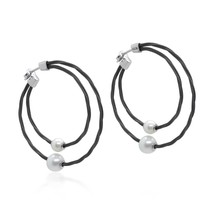 Alor Dual Pearl Hoop Earring Size One Size - €388,98 EUR