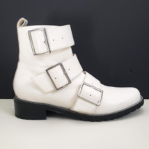 BLONDO Vera Waterproof Faux Leather Buckle Boots White (Women&#39;s US Size 8M) - £29.53 GBP