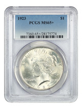 1923 $1 PCGS MS65+ - $203.70