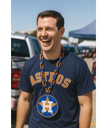 Houston Astros Big Logo Fan Hype Chain 32&quot; Necklace MLB Baseball 3D Printed - $532.88 MXN