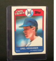 1989 Topps &quot;Cap&#39;n Crunch&quot; card #3 Orel Hershiser Los Angeles Dodgers - £1.59 GBP