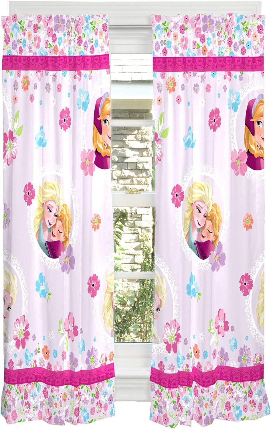 Primary image for Franco'S Disney Frozen Kids Window Drapes Set, 82 In. X 63 In., Is An Authorized