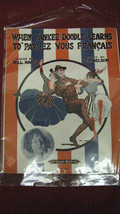 Unique Vintage &quot;When Yankee Doodle Learns To Parlez Vous...&quot; Sheet Music #77 - £18.49 GBP