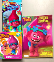 Trolls Coloring Book and Activity Set Bundle 3pcs - £8.52 GBP