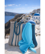 “Santorini Breeze” – Handmade Knitted Bag - $100.00